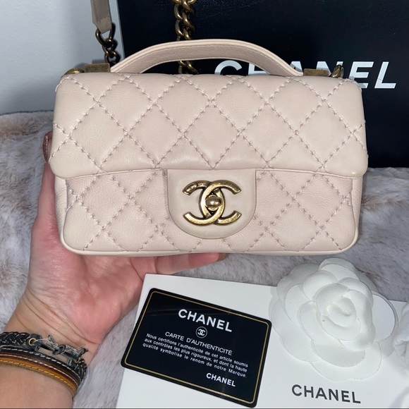 Super limited☀️☀️Chanel classic timeless mini rectangular top handle flap bag - Picture 2 of 16